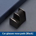 Zinc alloy leather glasses clip for car dashboard in black, grey, green, and red colours