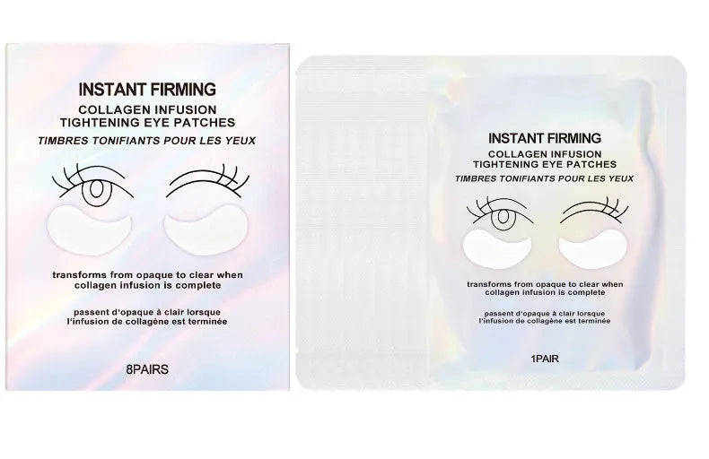 Collagen eye membrane set with 8 pairs of under-eye masks containing hyaluronic acid and coffee extract