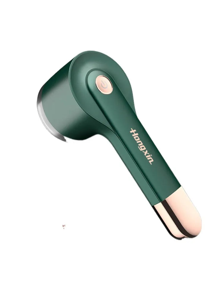 Hair ball trimmer with USB charging port and stainless steel cutting net in selected colour