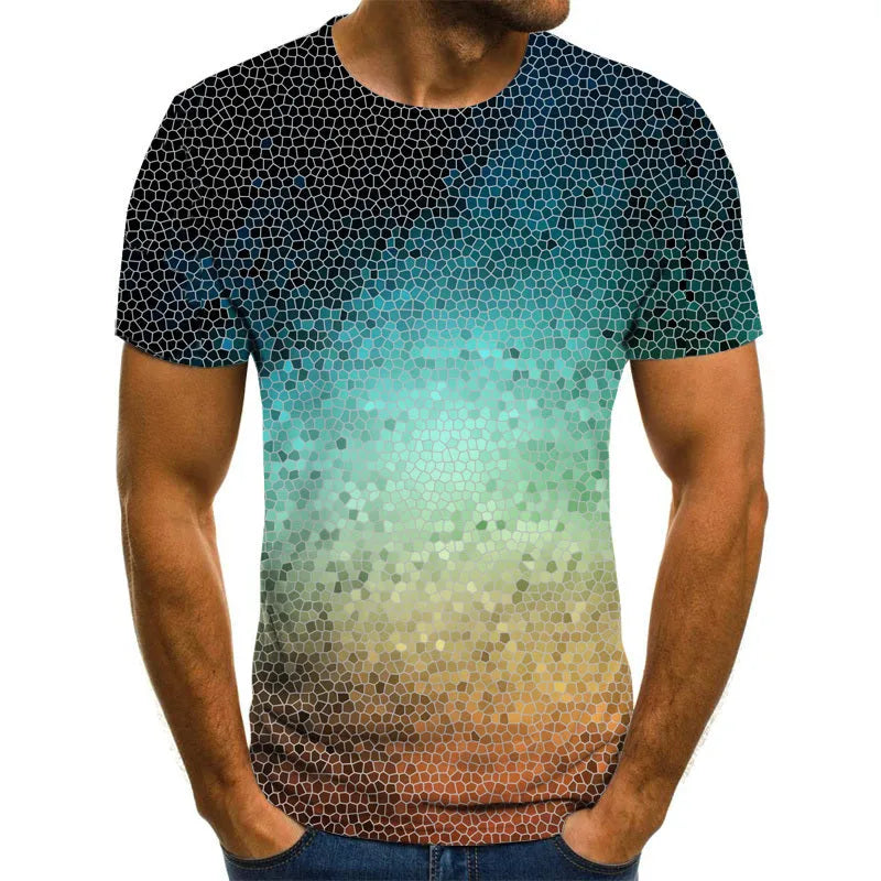 Purple light colour casual men's short sleeve t-shirt made of cloth fabric, loose fit, sizes XXS to 6XL