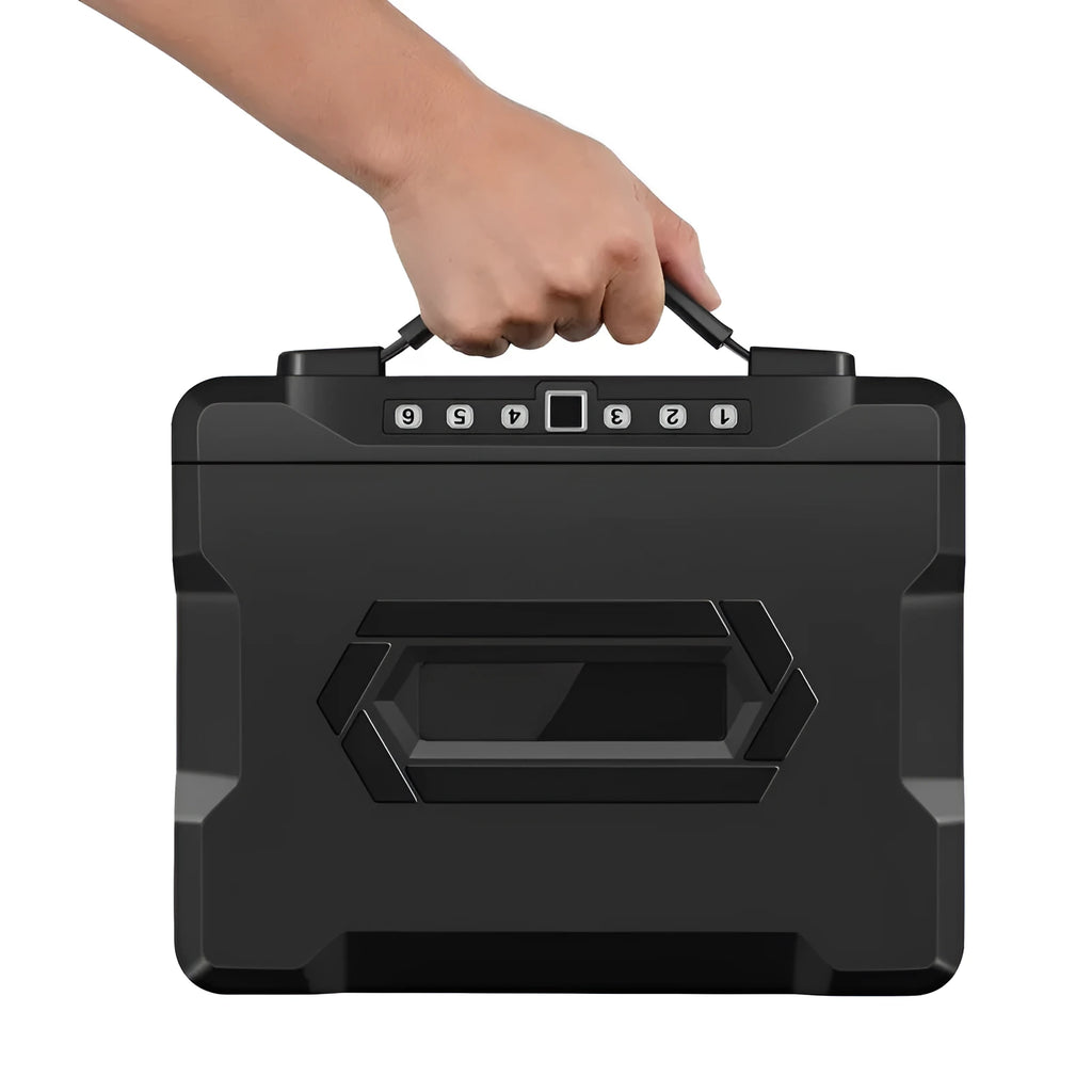 Portable mechanical combination lock safe box constructed from youjingang steel