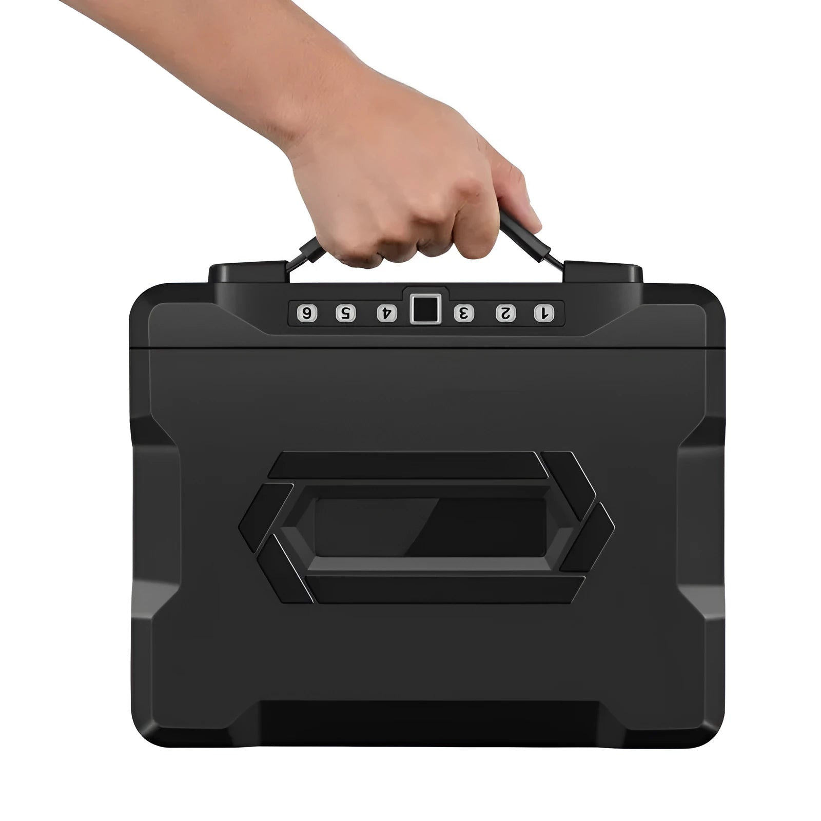 Portable mechanical combination lock safe box constructed from youjingang steel