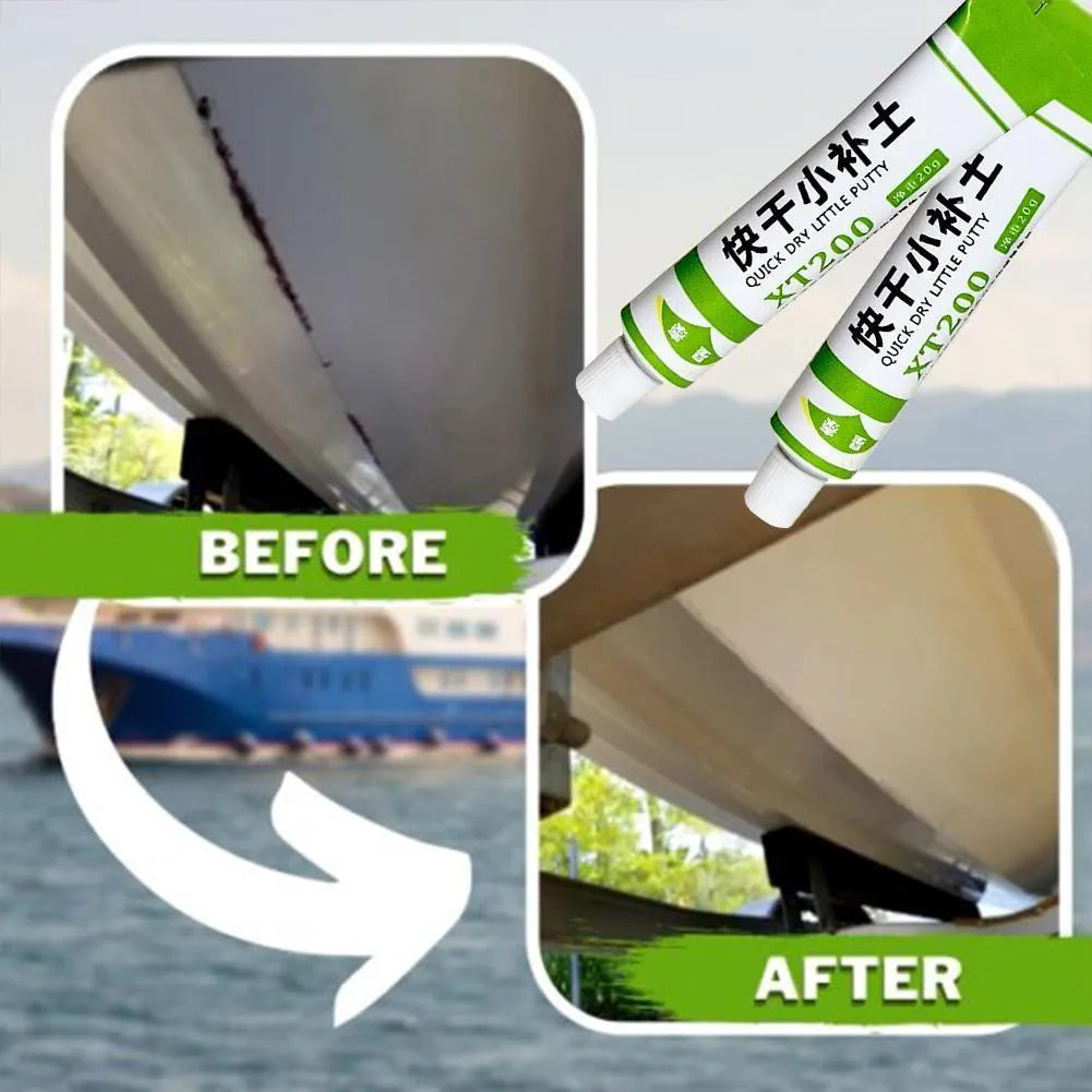 Quick-drying putty touch-up paint in black, white, gray, red, and clay yellow for car scratch repair
