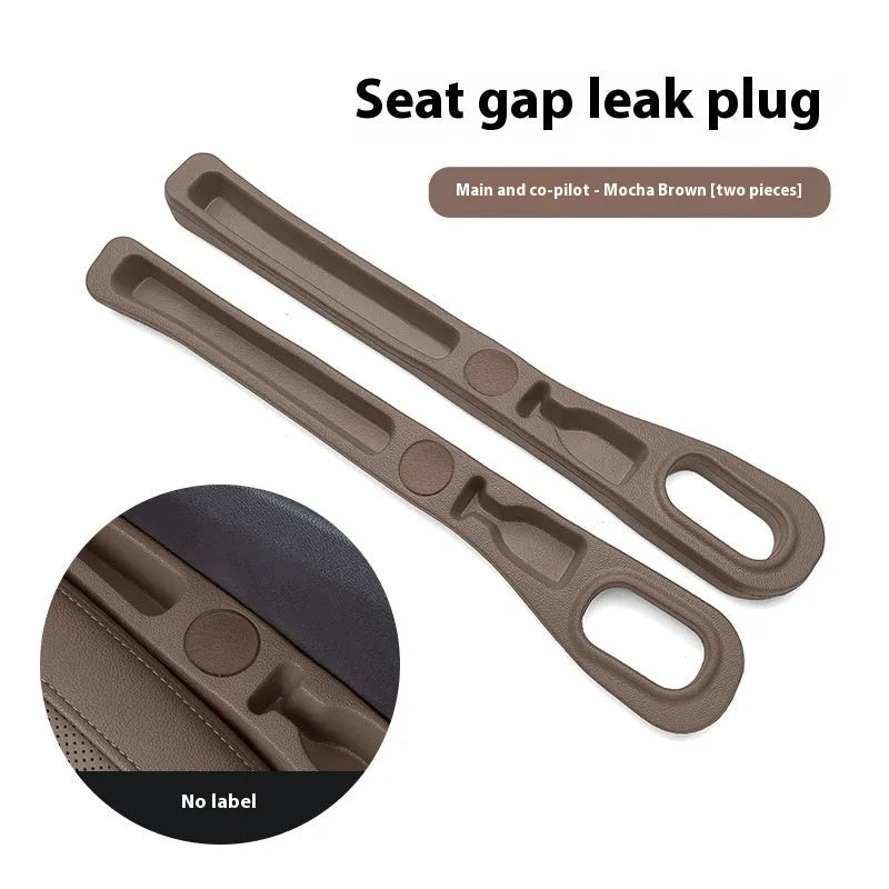 Car seat leak-proof plug storage box in beige EVA with roller and handle