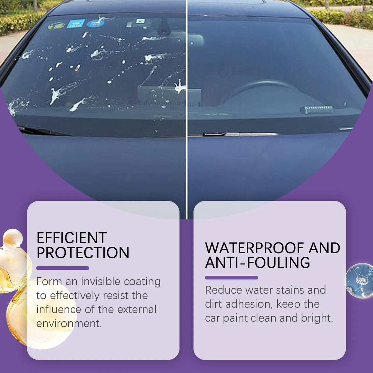 100ml car coating protective spray bottle for scratch-proof and gloss enhancement on automotive paint.