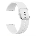 Fitbit Versa 3 and Sense 2 silicone replacement strap in a choice of colours with a silver buckle.