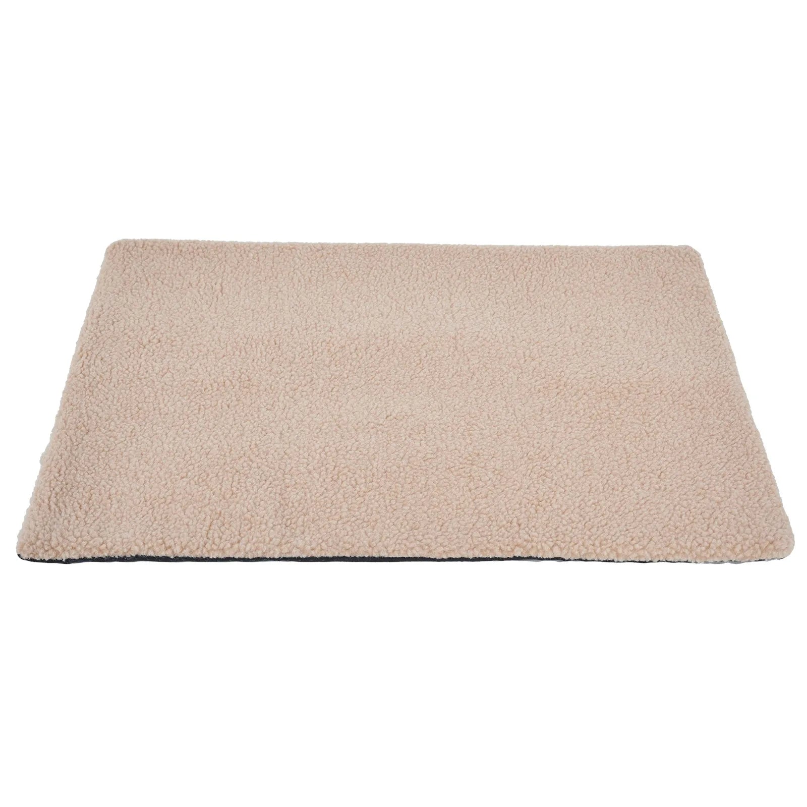Self-heating plush pet pad for cats in grey colour showing M95x65cm size