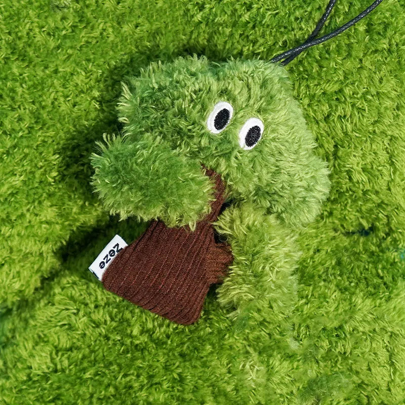 Cat toy with pine tree shaped catnip bag on teasing stick for interactive play