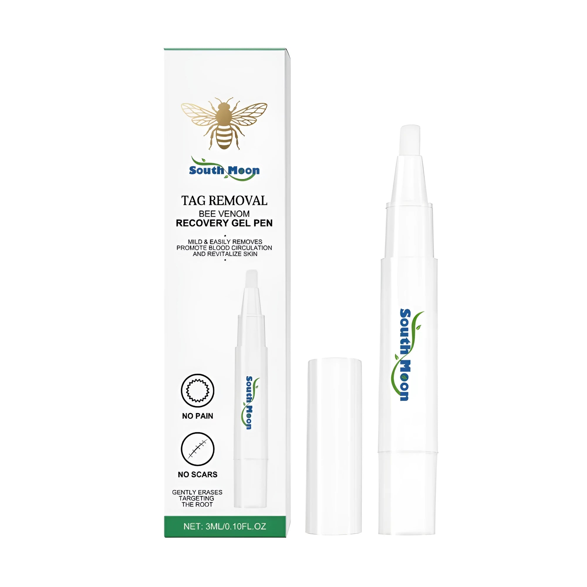 Recovery Gel Pen 3ml with bamboo vinegar and bee venom for targeted blemish treatment