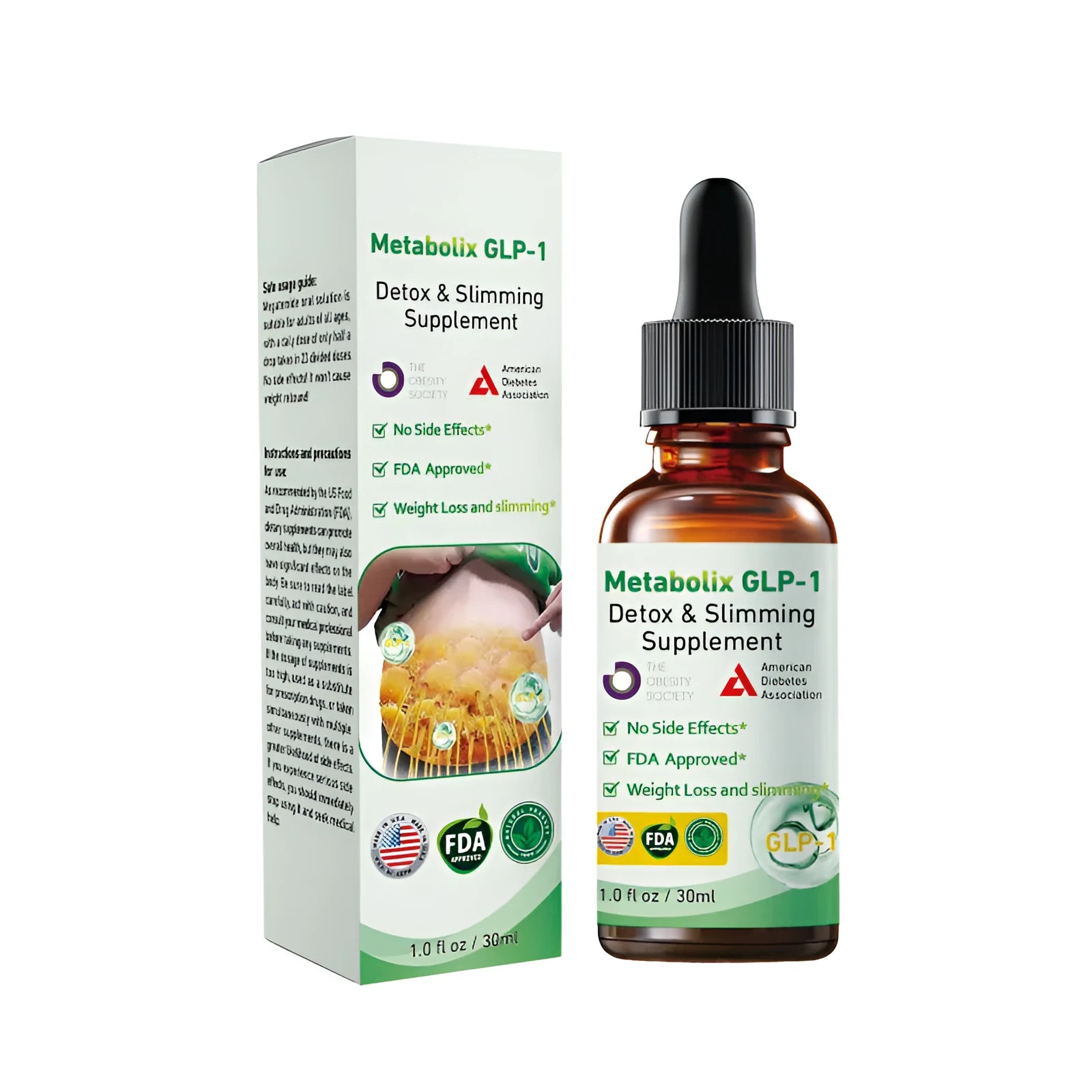 30ml bottle of nursing drops body care treatment with mild ingredients for female and male users