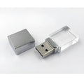 Luminous crystal USB flash drive with mini car design and metal plus crystal shell, USB 2.0.