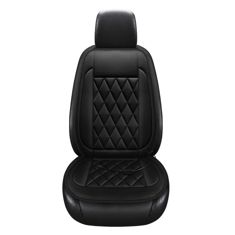 Winter solid colour car plush warm cushion in black with synthetic fibre filler