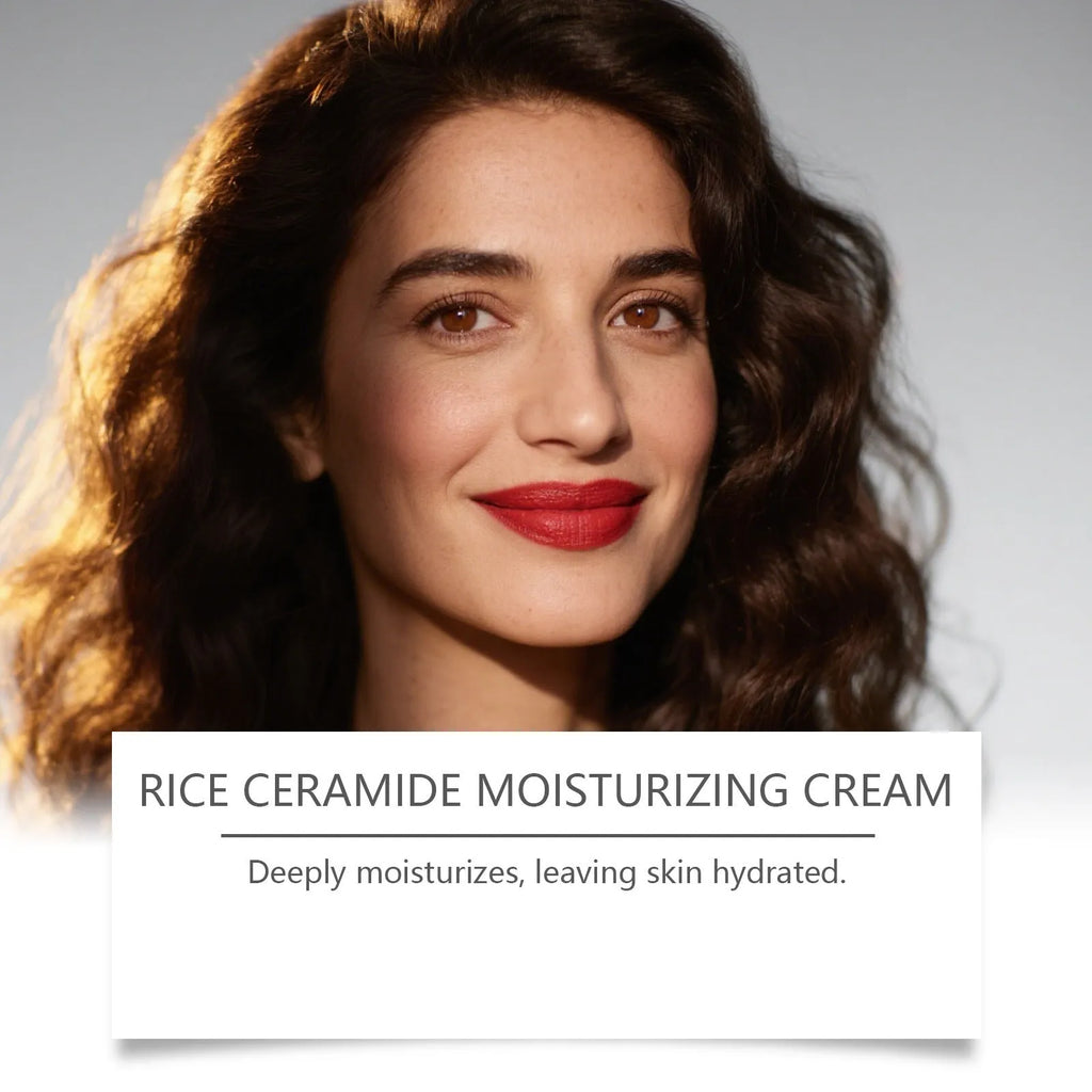 Rice bran moisturizing cream 30g face hydration tub measuring 5.2cm by 4cm