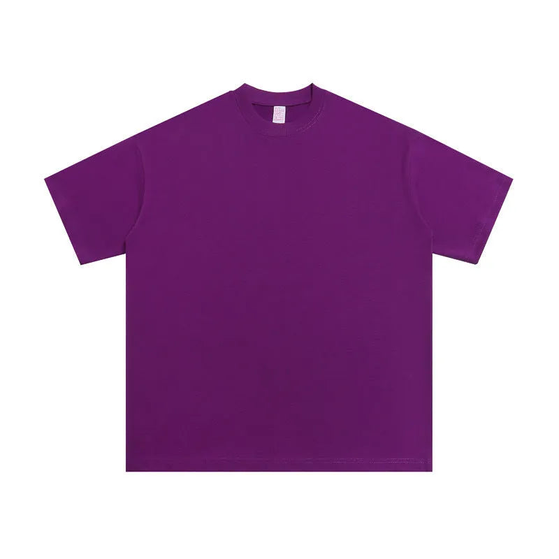 Loose fit pure cotton half sleeve pullover shirt showing colour options including fluorescent yellow and army green