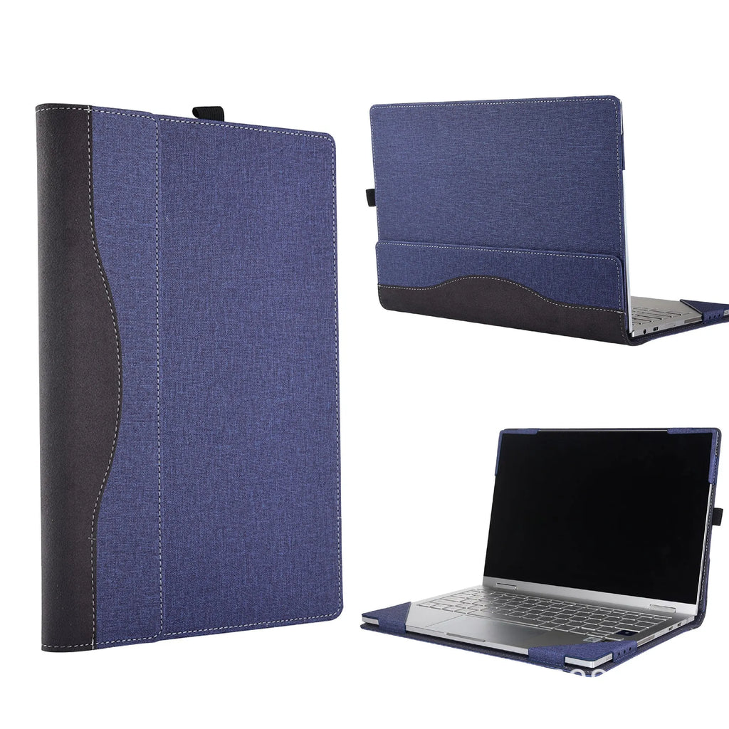 Black imitation leather protective sleeve for Microsoft Surface Laptop 6 with Chinese style bracket design