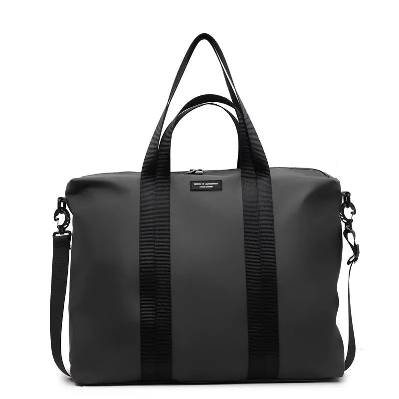 Lightweight Oxford cloth tote bag in black, grey or champagne with 20-35 litre capacity for business travel