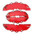 Four-piece red brake caliper cover set for car modification with three size options