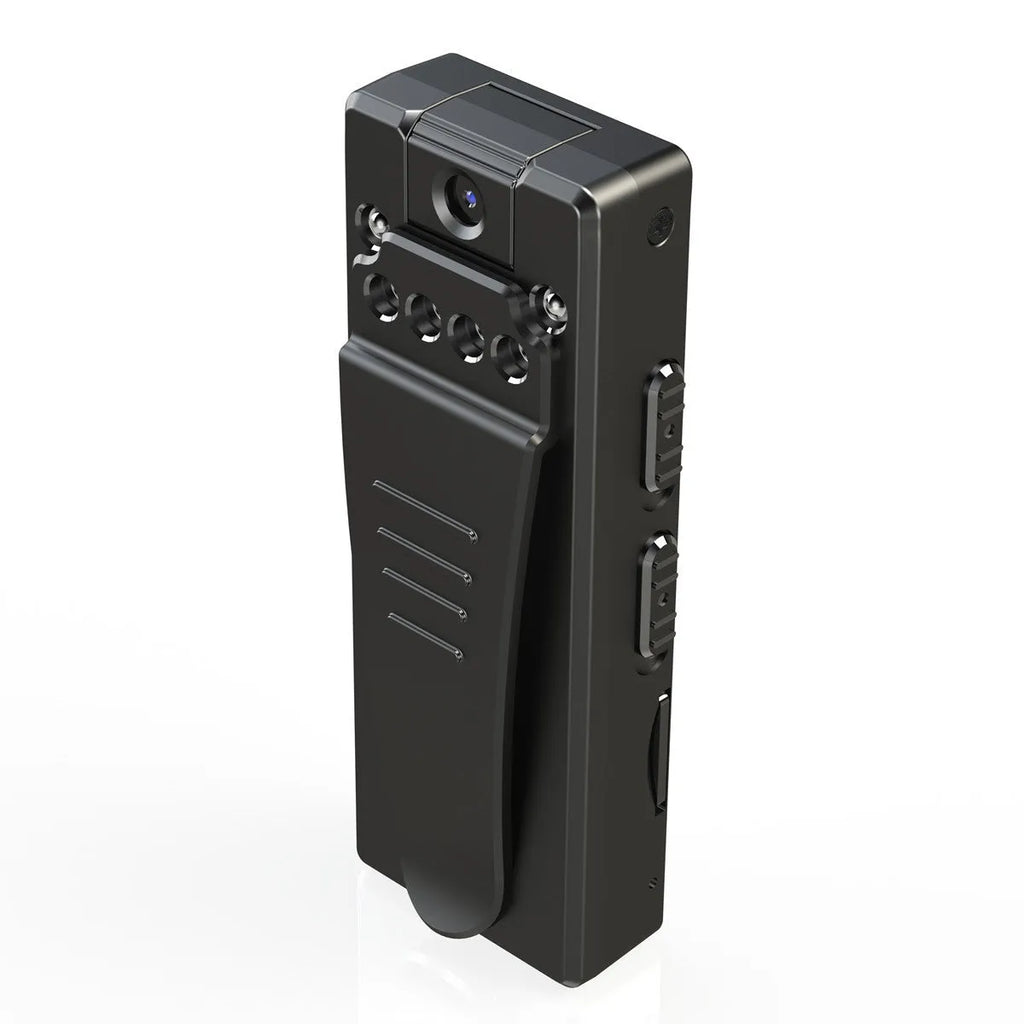 Black 1080p HD DV home camera with rotation capability and night vision