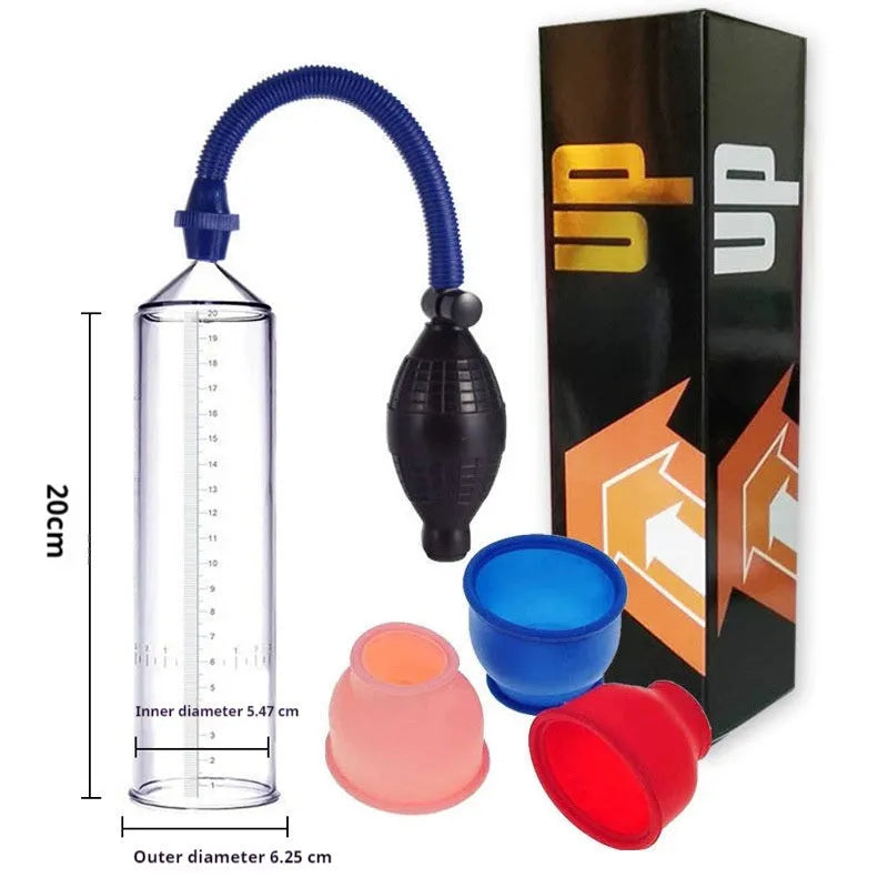 Silicone cover accessory for a male penis simulator home exercise machine.