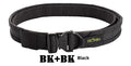 MOLLE system tactical buckle belt 4cm or more wide in Black, Camo, Coyote Brown, Ranger Green, or Grey, sizes L M S XL