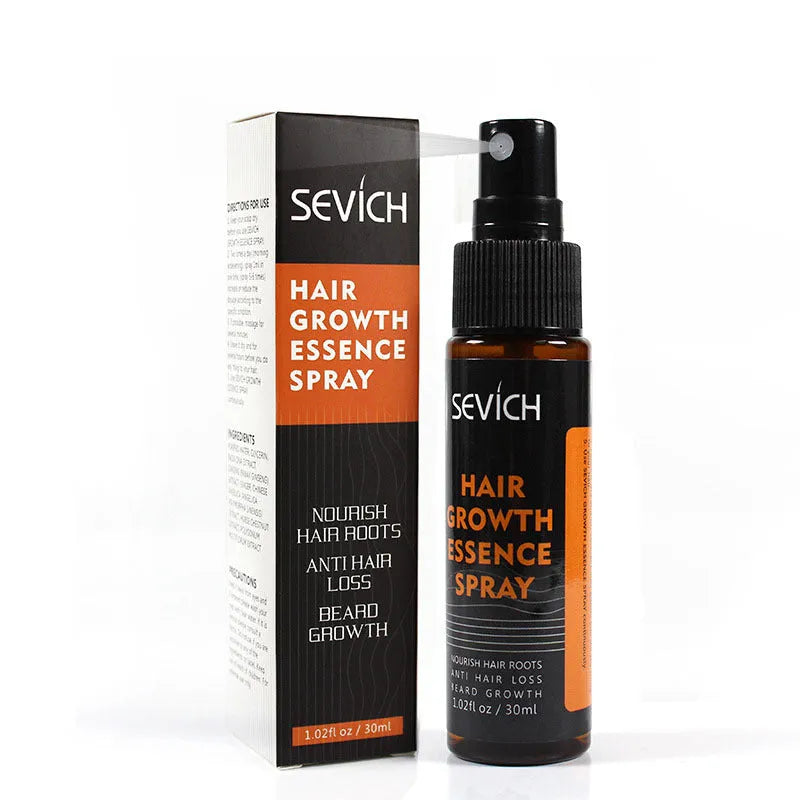 Black anti-drop hair lotion spray 30ml for hair loss prevention and scalp treatment