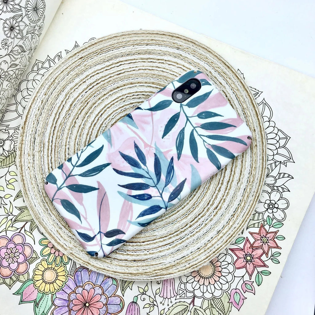 Green and pink painted hard PC back covers for OPPO, VIVO and iPhone phones