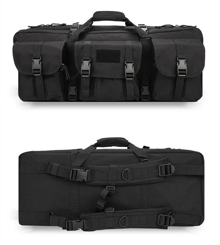 28-inch multi-functional tactical fishing bag polyester black colour outdoor gear storage