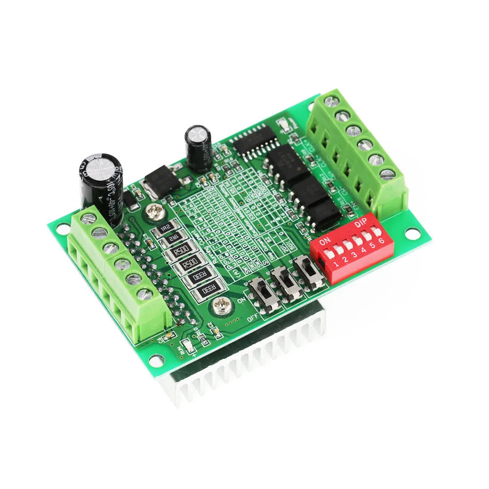 TB6560 stepper motor driver board module with heatsink and connection terminals
