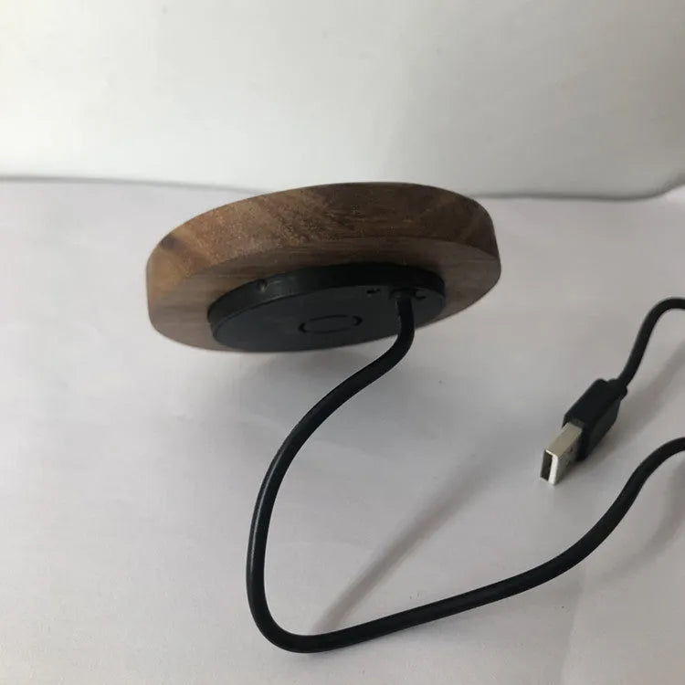 60mm round embedded wireless phone charger for desk and table installation