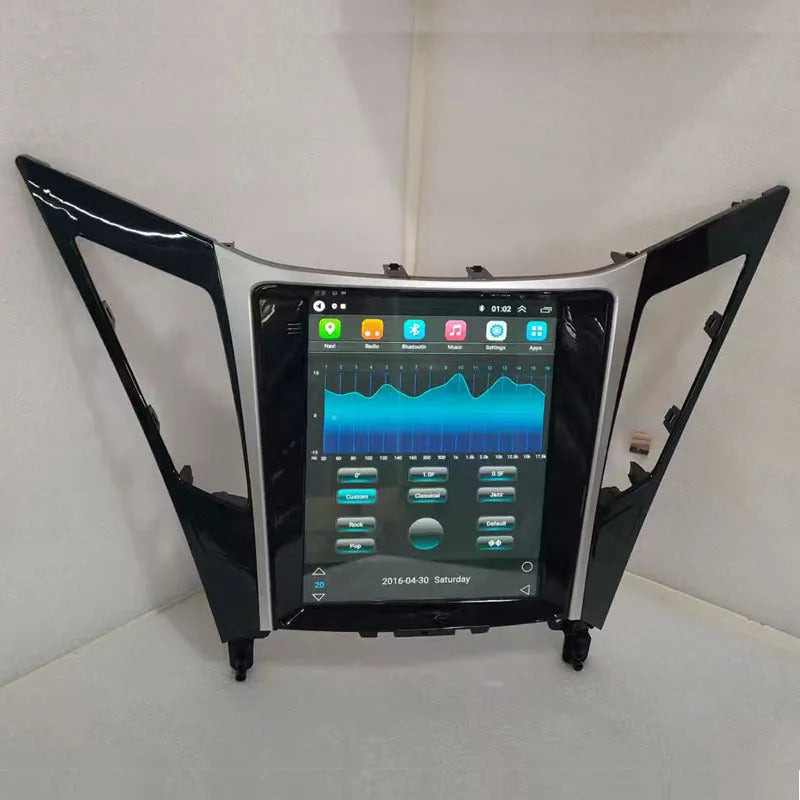 Vertical 9.7-inch Android car navigation touchscreen for 2008 Hyundai Sonata
