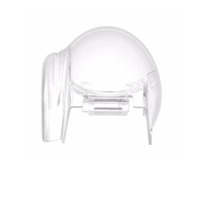 Transparent DJI Mavic gimbal protective cover, 6 x 6 x 8 cm packing size, clear drone camera guard.
