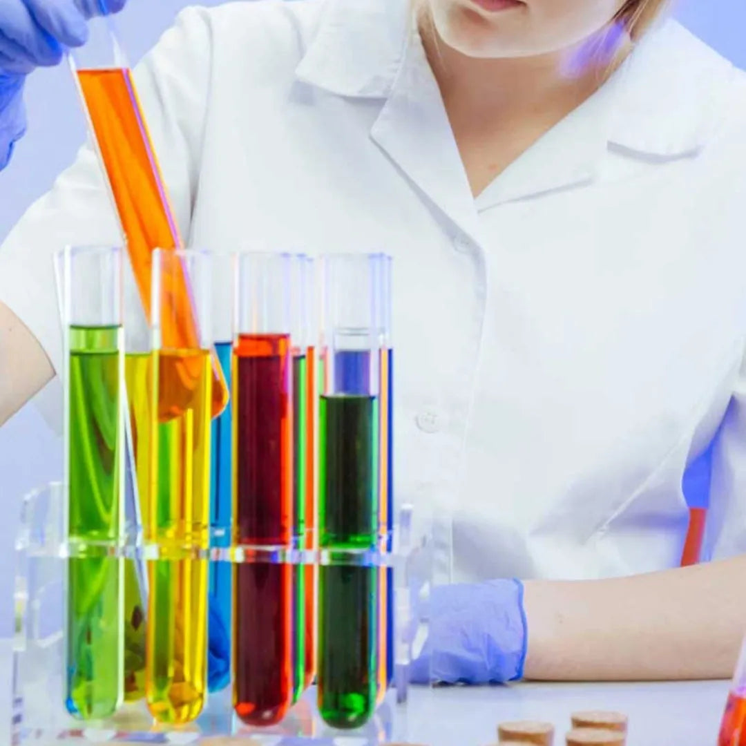 Bottle of 50 chlorine dioxide test paper strips for wastewater concentration detection.