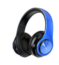 Folding black Bluetooth headset with 40mm speakers and a 3.5mm cable.