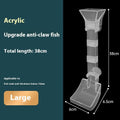 Plastic aquarium feeding tube set with cleaning brush and spoon in three lengths: 17cm, 28cm, and 38cm.