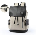 Women's square vertical PU handbag with cover bag and car suture detail, black colour, 31x17x44cm
