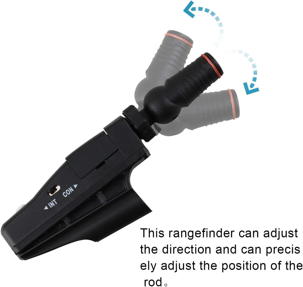 Black plastic golf putter laser aiming instrument for putting alignment practice