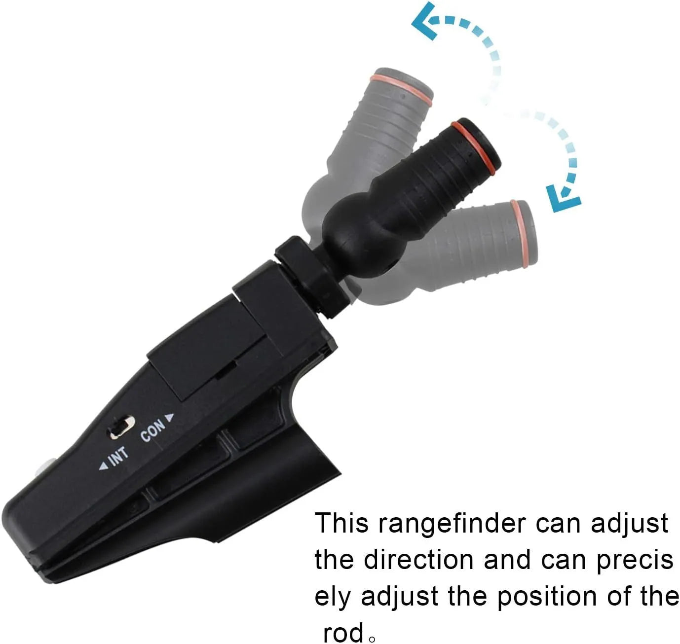 Black plastic golf putter laser aiming instrument for putting alignment practice