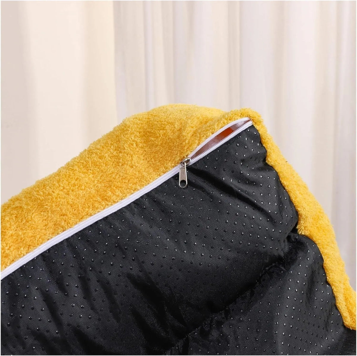 Multi-colour cartoon pet nest in coffee colour, sofa style for small cats and dogs