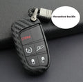 Silicone protective case with carbon fibre print for Dodge Chrysler Fiat car key fob