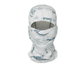 Men's sun protection fishing mask in snow colour, pullover style with full face and neck coverage