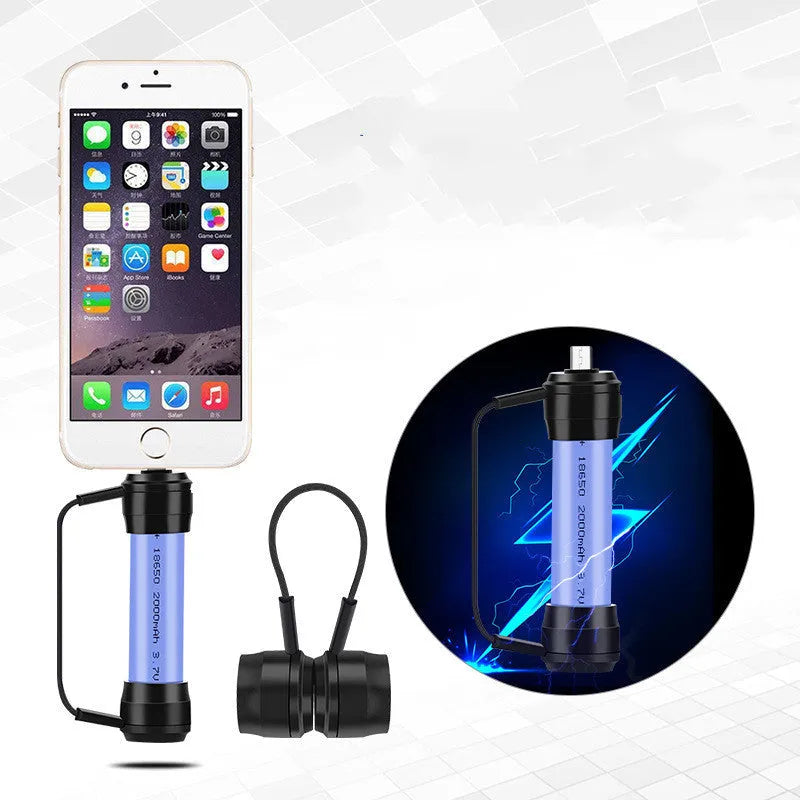 Mini portable keychain charger for mobile phones with three charging port options