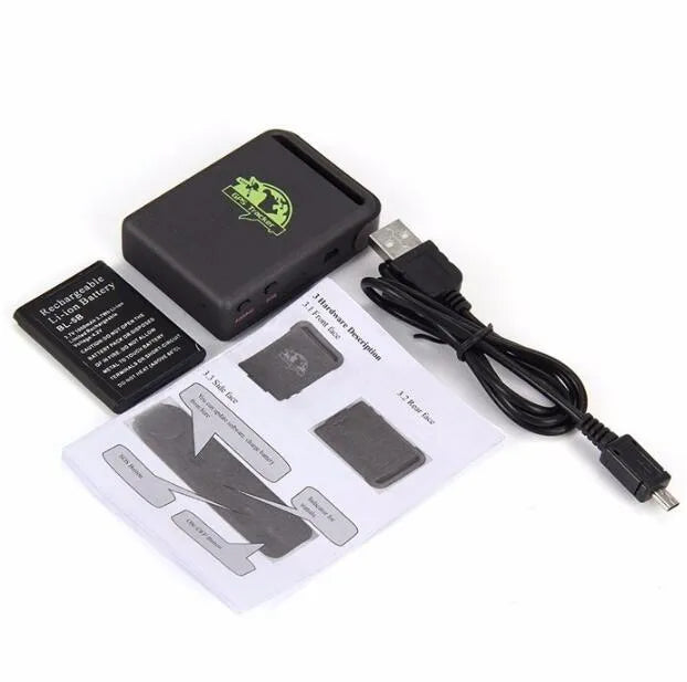 Mini GSM GPRS GPS tracker for car vehicle tracking with magnetic mount and SOS alert