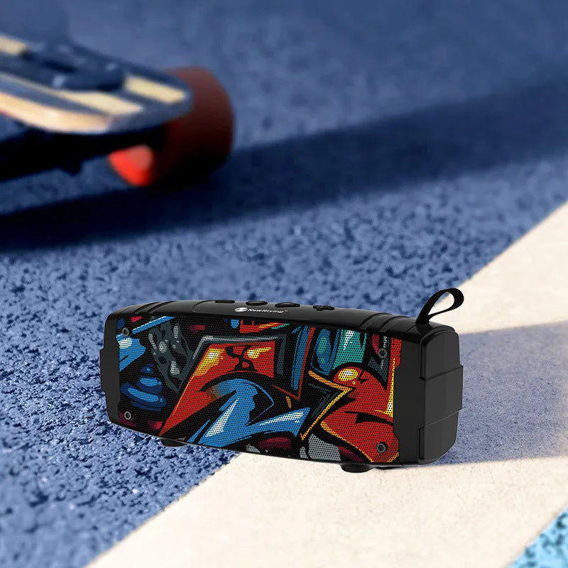 Portable bluetooth speaker in selected colour with twin speakers and USB charging port