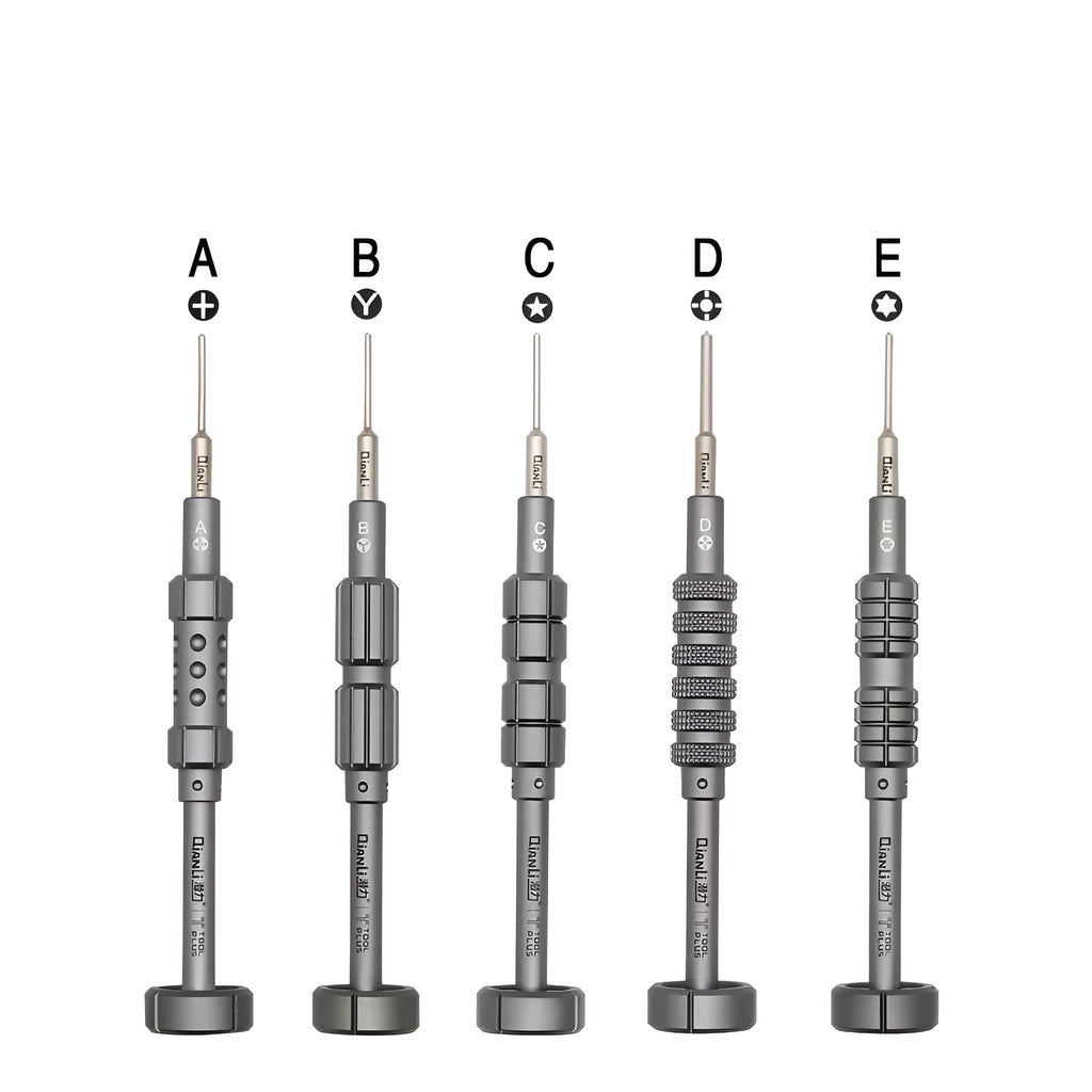 iPhone repair screwdriver with T2 triangle bit and grenade-shaped aviation alloy handle