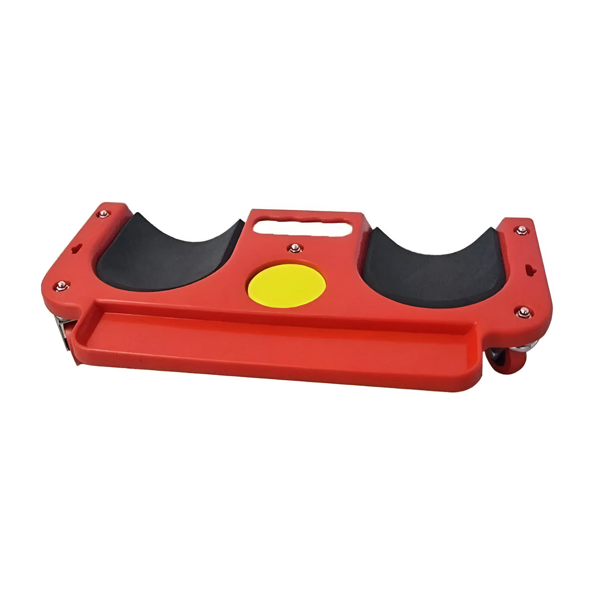 Red multi-function kneeling pad, 50.3 x 25.8 x 9 cm, for woodworking and DIY.