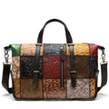 Cowhide women's handbag multi-color leather shoulder tote 36cm