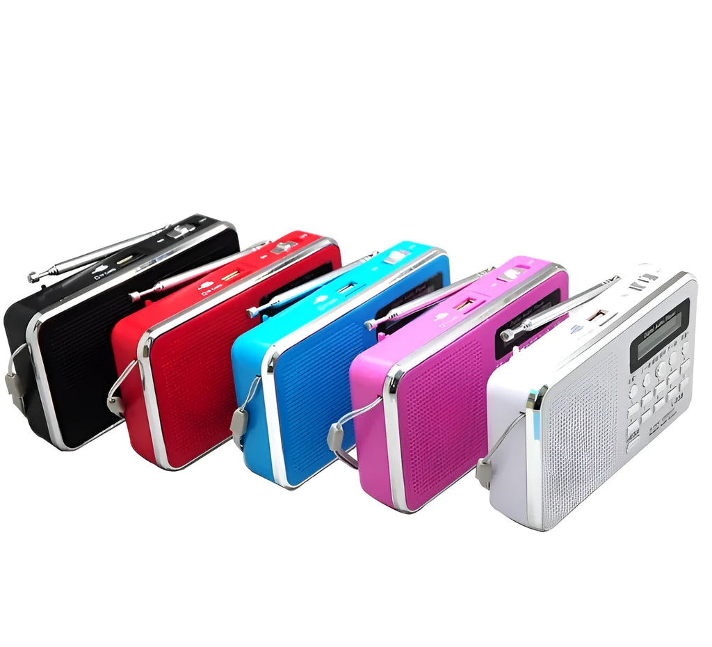 L-938 plugin speaker MP3 player for elderly gospel use with USB expansion in white, pink, red, or blue