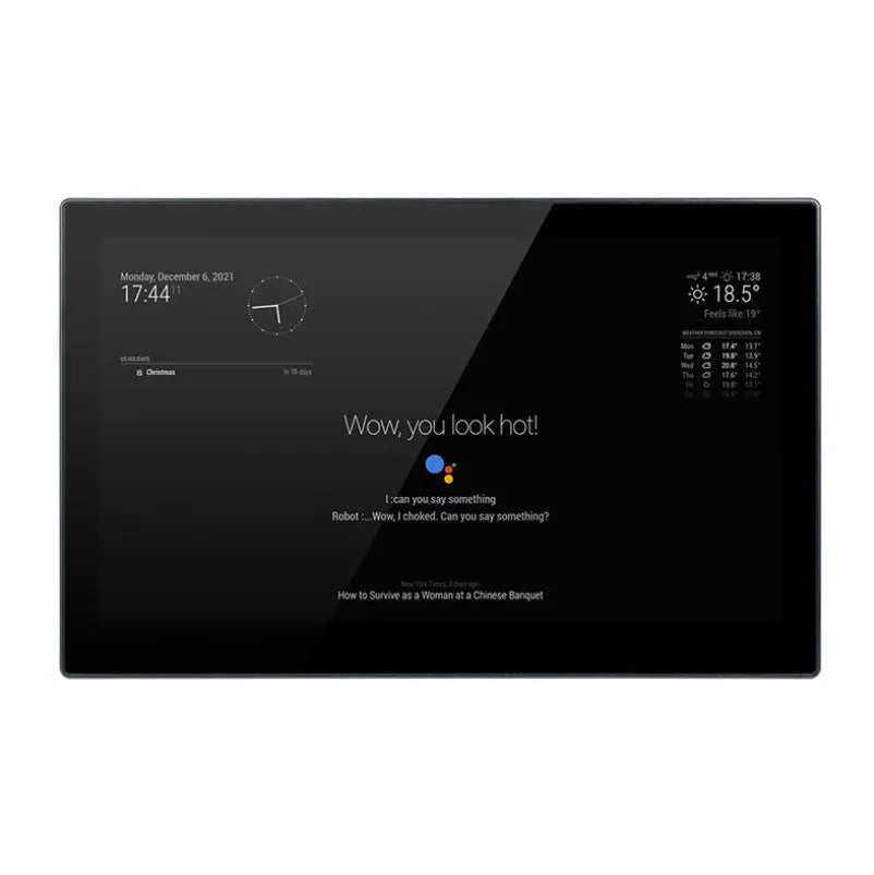 13.3-inch integrated CM4 computer voice assistant touch display screen with ABS plastic housing