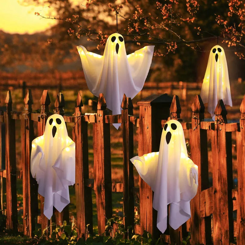 Halloween ghost light decoration with luminous white colour and 4.5V button electronics