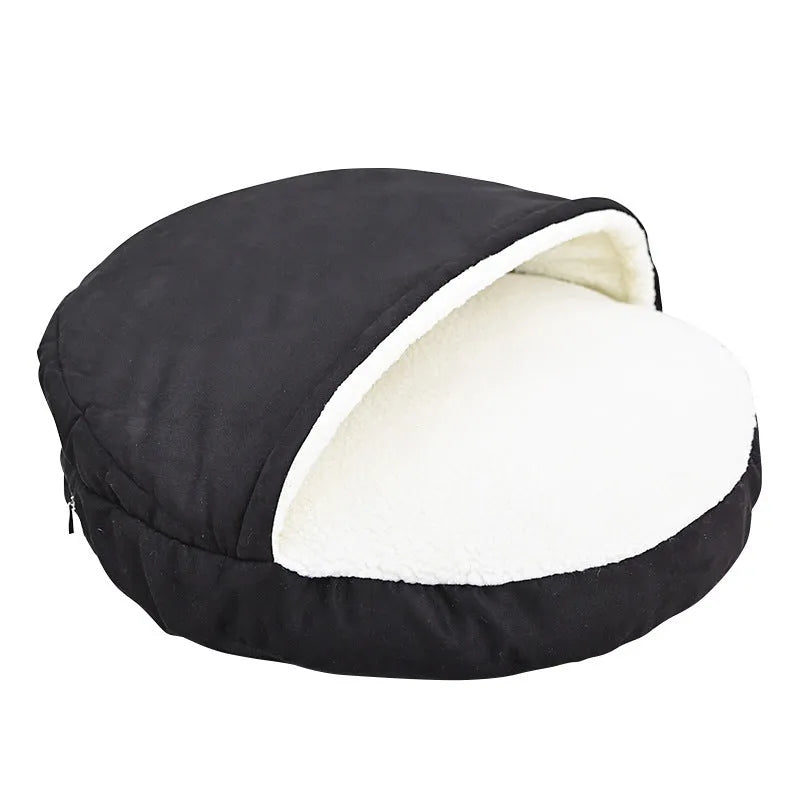 Brown and grey removable washable cloth dog kennel in small and medium sizes